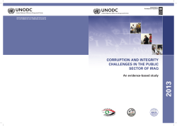 corruption and integrity challenges in the public sector of iraq