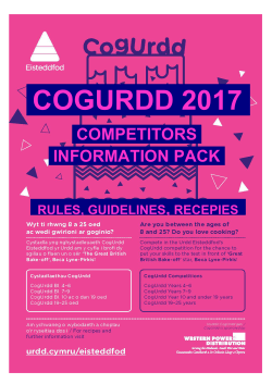 cogurdd 2017 - Urdd Gobaith Cymru