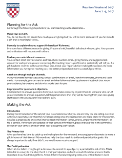 How to Make the Ask - Alumni