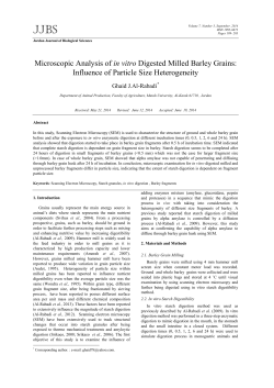 Microscopic Analysis of in vitro Digested Milled Barley Grains