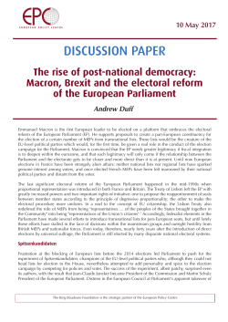 Rise of post-national democracy
