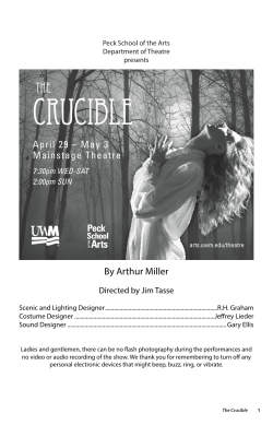 Crucible - Footlights