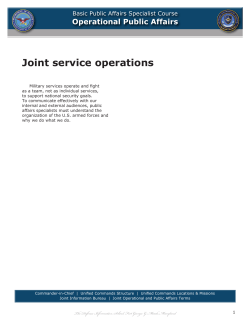 Operational Public Affairs