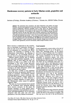 Diachronous recovery patterns in Early Silurian corals
