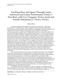 Sonido Ink(quieto) - SJSU ScholarWorks