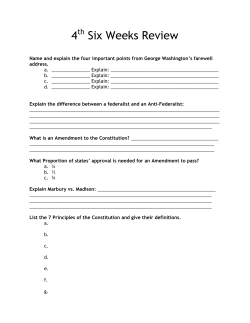 4 Six Weeks Review - Crockett Middle School
