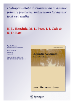 Hydrogen isotope discrimination in aquatic primary producers