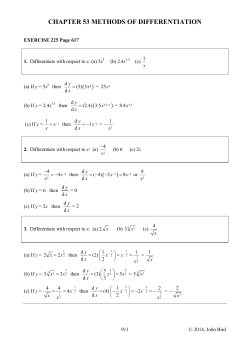 CHAPTER 53 METHODS OF DIFFERENTIATION