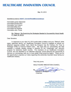 Healthcare Innovation Council