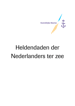 Heldendaden van Nederlanders ter Zee