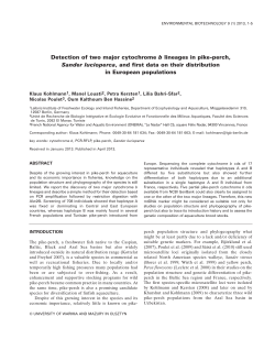 Detection of two major cytochrome b lineages in pike