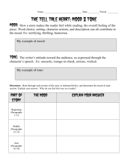 Mood and Tone- Tell Tale Heart.