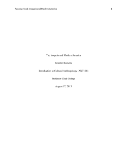 The Iroquois and Modern America Jennifer Barnette Introduction to