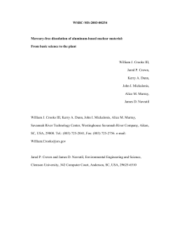 Mercury-Free Dissolution of Aluminum-Based Nuclear