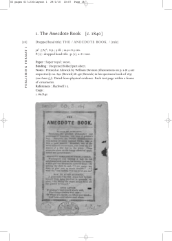 1. The Anecdote Book [c. 1840]