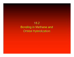18.2 Bonding in Methane and Orbital Hybridization