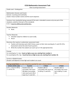 CCSS Mathematics Assessment Task