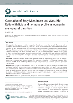 Correlation of Body Mass Index and Waist Hip Ratio with lipid and