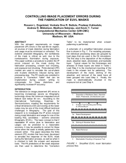 controlling image placement errors during the fabrication of euvl