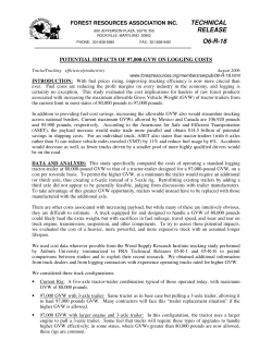Potential Impacts of 97000 pound GVW on Logging Costs