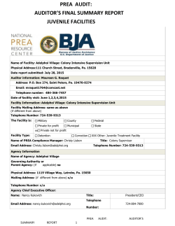 PREA Colony June 2015
