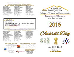 Awards Day - College of Science and Mathematics