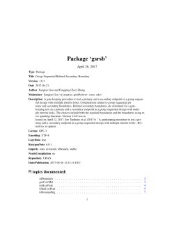 Package `gsrsb`