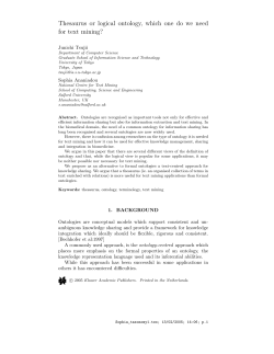 Thesaurus or logical ontology, which one do we need for