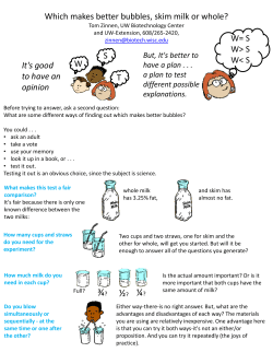 Which makes better bubbles, skim milk or whole?