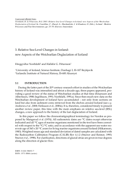 3. Relative Sea-Level Changes in Iceland