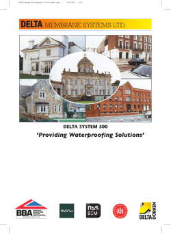 DELTA System 500 - Delta Membrane Systems