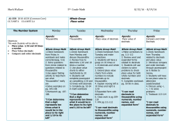 Mark Wallace 5th Grade Math 8/15/16