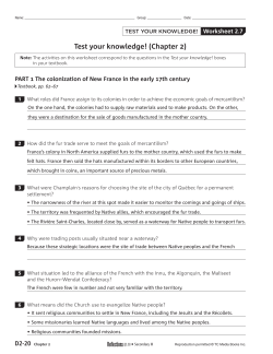Test your knowledge! (Chapter 2)