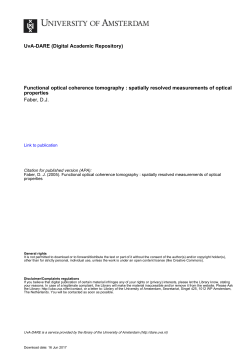hemoglobin assessed by spectroscopic optical - UvA-DARE