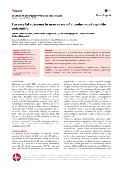 Successful outcome in managing of aluminum phosphide poisoning