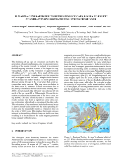 is magma generated due to retreating ice caps