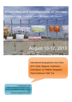 Militarization and Demilitarization of Okinawa