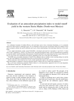 Evaluation of an antecedent precipitation index to - IRD