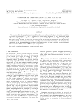 FORMULATION AND CONSTRAINTS ON LATE DECAYING DARK