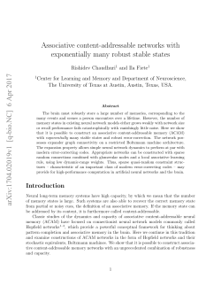 Associative content-addressable networks with