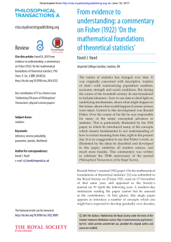 Print - Philosophical Transactions of the Royal Society A