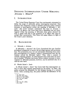 Arizona v. Mauro - KU ScholarWorks