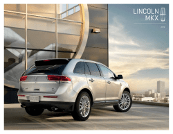 2012 Lincoln MKX Brochure