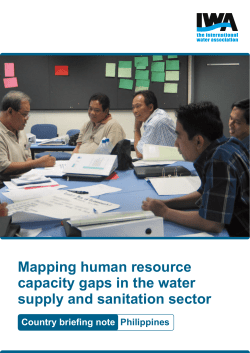 Briefing Note - International Water Association