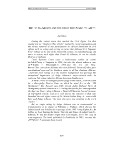 The Selma March and the Judge Who Made It Happen