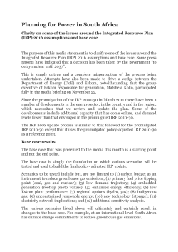 Planning for Power in South Africa