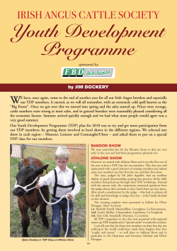 Youth Development Programme - Irish Angus Cattle Society