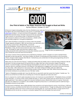 One-Third of Adults in This Major American City Struggle to Read