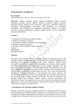 Stochastic Stability