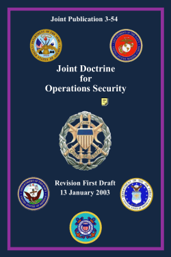 Joint Doctrine for Operations Security